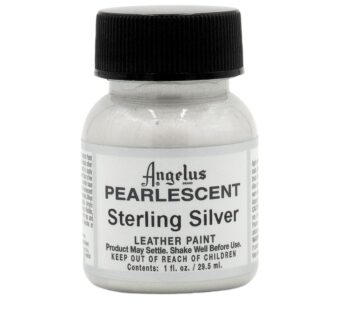 Angelus Pearlescent Leather Paint, Sterling Silver, 1oz for Customizing Shoes, Boots, Jack