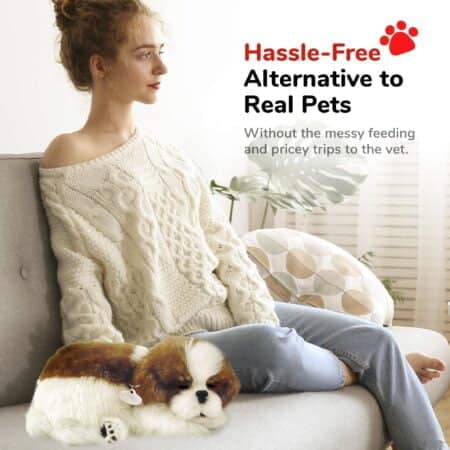 Perfect Petzzz - Original Shih Tzu, Realistic, Lifelike Stuffed Interactive Pet Toy, Compa - Image 3