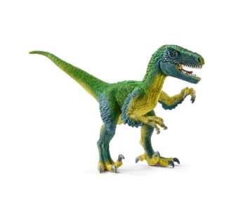 Schleich Dinosaurs Realistic Velociraptor Figurine with Moving Jaw – Detailed Prehistoric