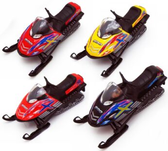 KiNSFUN Snowmobile 5 Inch Die Cast Metal Model Toy (1pc Random Color)