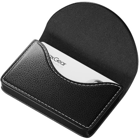 MaxGear Business Card Holder, PU Leather Business Card Case Pocket Business Card Holders f - Image 2