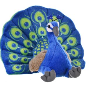 Wild Republic Peacock Plush, Stuffed Animal, Plush Toy, Gifts for Kids, Cuddlekins 12 Inch