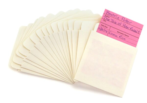 Hygloss Products Manila Library Pockets ? Self Adhesive Pocket Envelopes ? 4.5 x 3.5 Inche