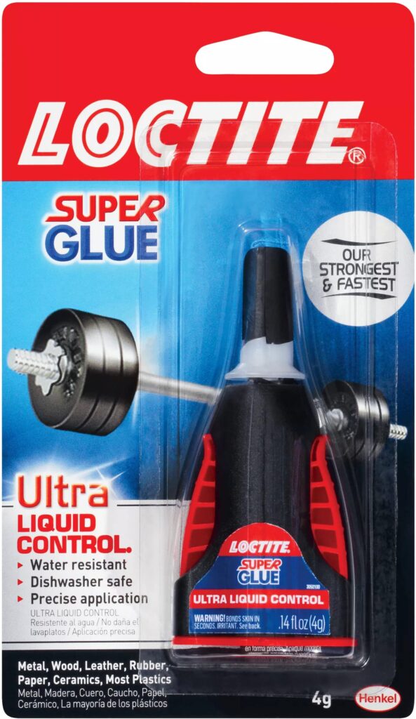 Loctite 1647358 Super Glue Ultra Liquid Control, 4 Grams, 1 Pack, Transparent