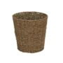 Household Essentials ML-5692 Woven Seagrass Wicker Waste Bin - for Bathrooms and Bedrooms