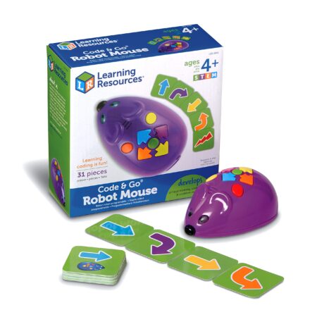 Learning Resources Code & Go Robot Mouse - 31 Pieces, Ages 4+, Coding STEM Toys, Screen-Fr - Image 2