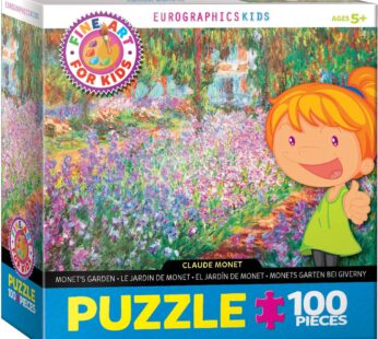 EuroGraphics Monet’s Garden by Claude Monet 100-Piece Puzzle, Multi