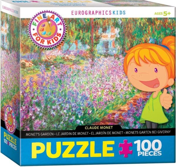 EuroGraphics Monet's Garden by Claude Monet 100-Piece Puzzle, Multi