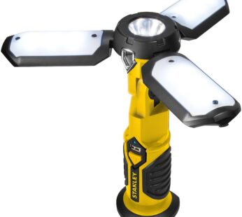 STANLEY SAT3S Rechargeable 600 Lumen Lithium Ion LED Work Light with USB Power Charger