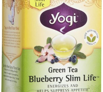 Yogi Tea Green Tea Blueberry Slim Life, Herbal Supplement, Tea Bags, 16 ct