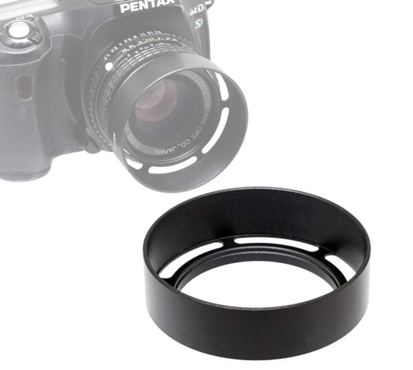 Fotasy Metal 46mm Vented Lens Hood, 46mm Metal Hood, 46mm Lens Hood for Fuji Leica Leitz P