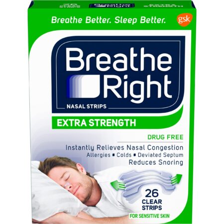 Breathe Right Nasal Strips to Stop Snoring, Extra Clear, 26 Count - Image 2