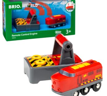 BRIO World 33213 – RC Train – 2 Piece Wooden Toy Train Set for Kids Age 3 and Up