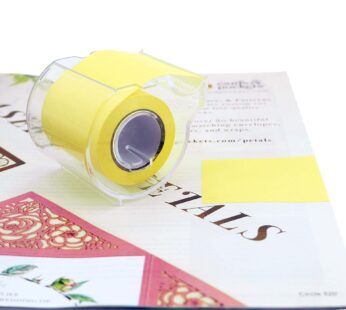 4A Roll Sticky Notes,Full Adhesive,Width x Length 2 x 315 Inches,Neon Yellow,Self-Stick No