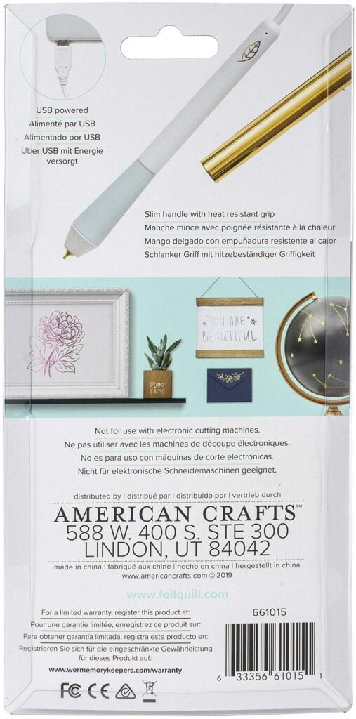 We R Memory Keepers Foil Quill Fine Tip Freestyle Pen, Make Custom Designs For Planners, J - Image 6