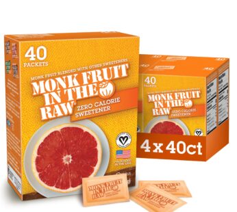 Sugar in the Raw MONK FRUIT IN THE RAW, Natural Monk Fruit Sweetener, Sugar-Free, Gluten F