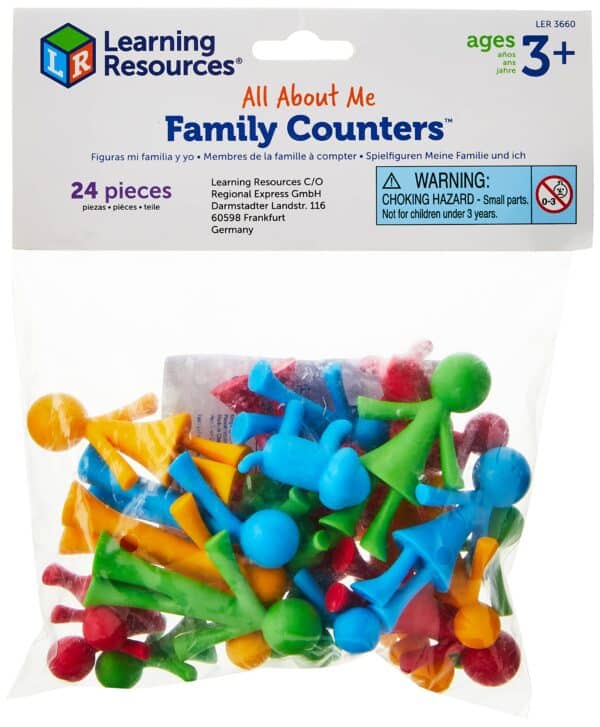 Learning Resources Family Counters Smart Pack, Tactile Learning, Counting & Sorting Toy, 2
