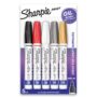 SHARPIE Oil-Based Paint Markers, Medium Point, Assorted & Metallic Colors, 5 Count - Great