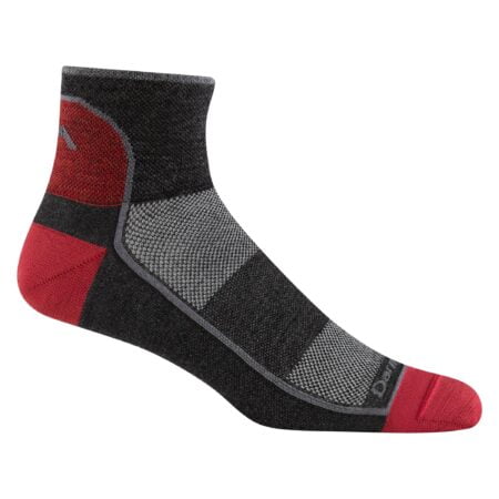 Darn Tough Men's Merino Wool 1/4 Ultra-Light Athletic Socks, Team DTV, Medium