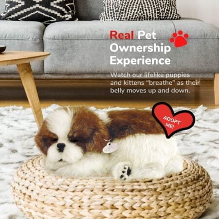 Perfect Petzzz - Original Shih Tzu, Realistic, Lifelike Stuffed Interactive Pet Toy, Compa - Image 4