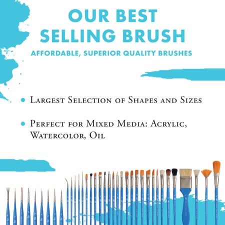 Princeton Select Artiste, Series 3750, Paint Brush for Acrylic, Watercolor and Oil, Dagger - Image 2