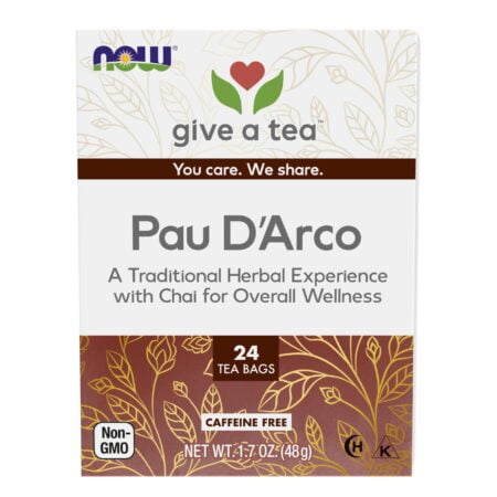 NOW Foods, Pau D'Arco Tea, A Traditional Herbal Experience, Overall Wellness, Premium Unbl