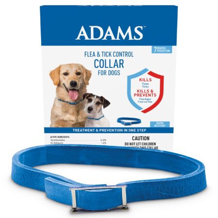 Adams Flea & Tick Control Collar for Dogs, 7-Month Protection, Adjustable One Size Collar - Image 2