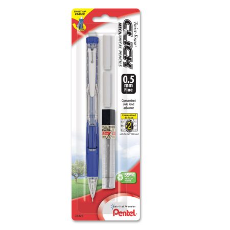 Pentel Twist Erase CLICK Automatic Pencil with 2 Eraser Refills and Lead, 0.5mm, Assorted - Image 7