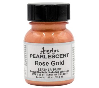 Angelus Pearlescent Leather Paint, Rose Gold, 1oz for Customizing Shoes, Boots, Jackets, S