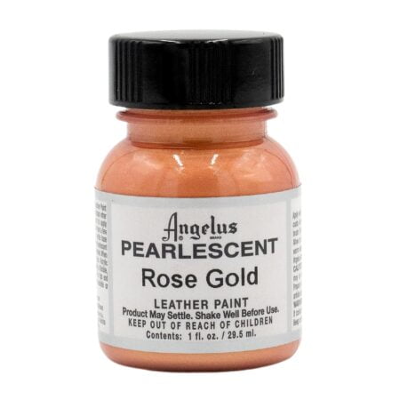 Angelus Pearlescent Leather Paint, Rose Gold, 1oz for Customizing Shoes, Boots, Jackets, S