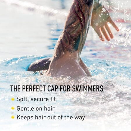 FINIS Spandex Cap - Swimming Cap for Women and Men - Black - Image 3