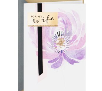 Hallmark Anniversary Card or Birthday Card for Wife (Flower) (0699RZB1125)