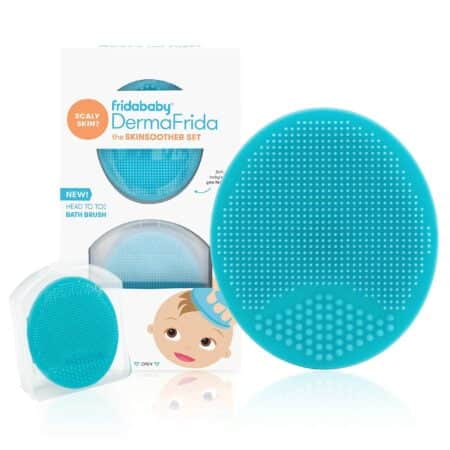 Frida Baby DermaFrida The SkinSoother Baby Bath Brush | Cradle Cap Brush for Babies, Baby