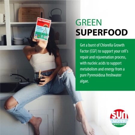 Sun Chlorella 500mg Whole Body Wellness Green Algae Superfood Supplement - Immune Defense, - Image 4