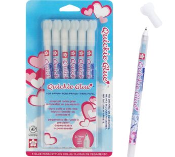 Sakura Quickie Glue Pens – Liquid Glue Pens for Crafting – Pinpoint Roller Glue – 0.7 mm T