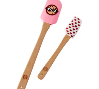 Wilton ROSANNA PANSINO Wilton Nerdy Nummies Silicone Spatulas, 2-Count Silicone Spatula Se