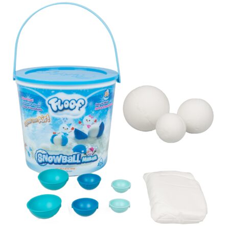 Floof Modeling Clay - Reuseable Indoor Snow - Snowball Maker with 7 Pieces. - Image 2