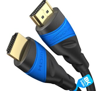 HDMI Cable 8K / 4K   0.5ft   with A.I.S Shielding   Designed in Germany (supports all HDMI