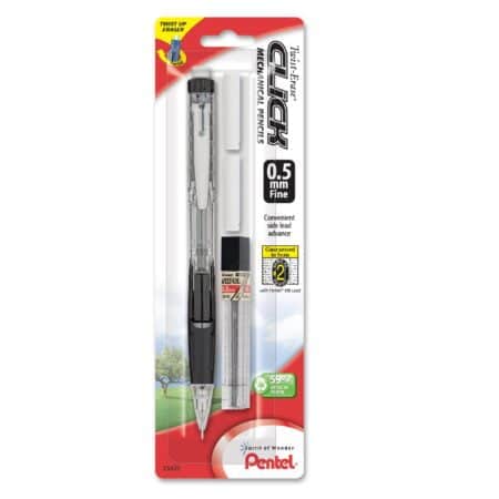 Pentel Twist Erase CLICK Automatic Pencil with 2 Eraser Refills and Lead, 0.5mm, Assorted - Image 5