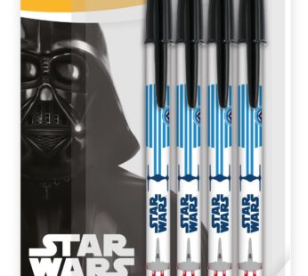 Star Wars BIC Ball Pen, Medium Point (1.0 mm), Black, 4-Count