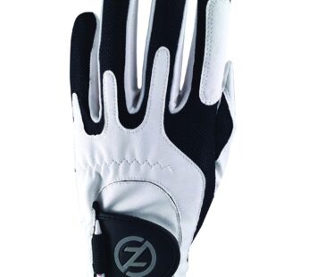 Zero Friction Men’s Golf Glove, Left Hand, One Size, White