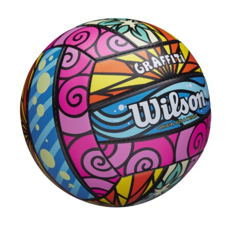 Wilson Sporting Goods Graffiti Volleyball- Pink/Blue/Yellow,1 Pack - OS,WTH4634ID - Image 2