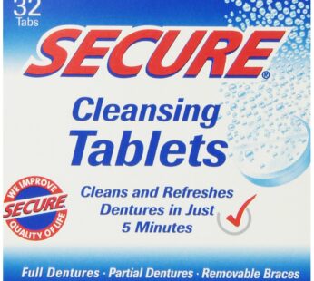 Denture Cleanser 32 Tab By Secure Denture Adhesive (1 Each)