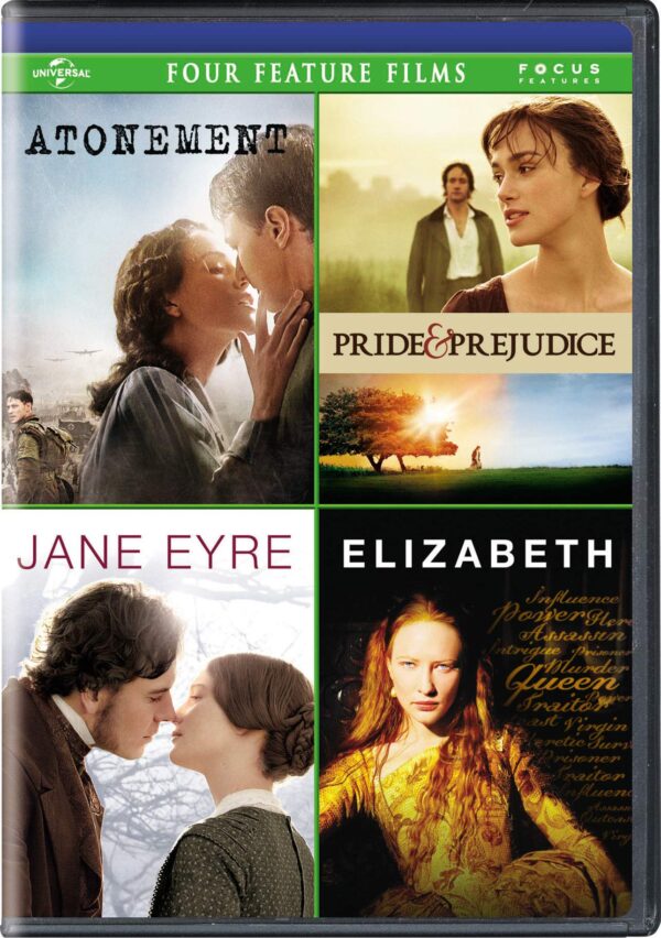 Atonement / Pride & Prejudice / Jane Eyre / Elizabeth Four Feature Films [DVD]