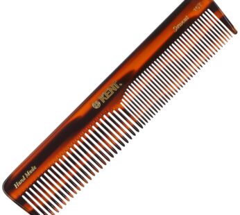 Kent 16T Double Tooth Hair Dressing Table Comb, Fine and Wide Tooth Dresser Comb For Hair,