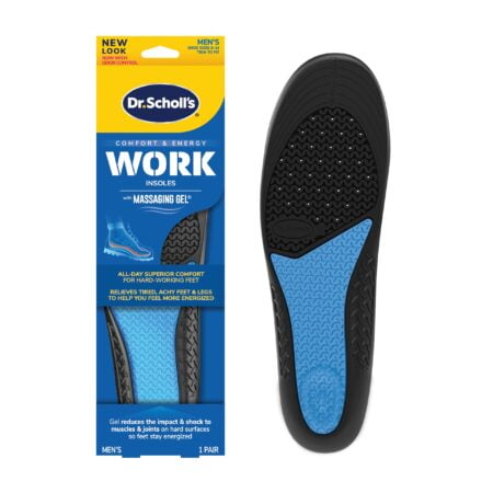 Dr. Scholl's Work All-Day Superior Comfort Insoles (with) Massaging Gel, Men, 1 Pair, Trim