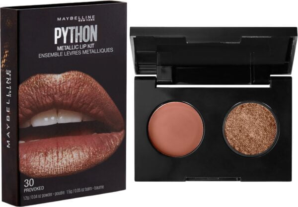 Maybelline New York Lip Studio Python Metallic Lip Makeup Kit, Provoked, 0.09 oz.