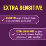 Durex Extra Sensitive Condoms, Ultra Thin, Lubricated Natural Rubber Latex Condoms for Men - Image 3
