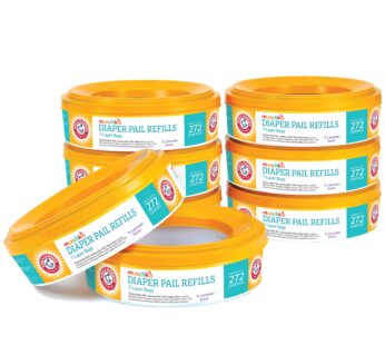 Munchkin  Arm & Hammer Diaper Pail Refill Rings, 2,176 Count, 8 Pack (272 Count each) Lave