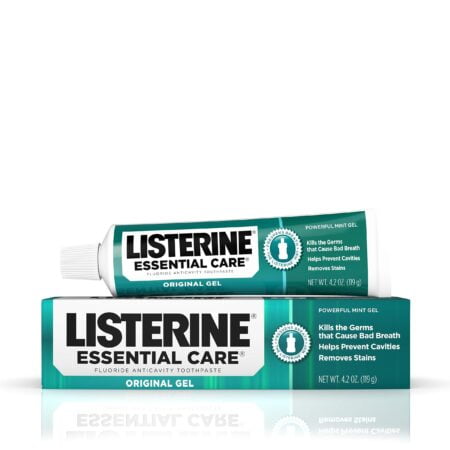 Listerine Essential Care Original Gel Fluoride Toothpaste, 4.2 Ounce (Pack of 6) - Image 2